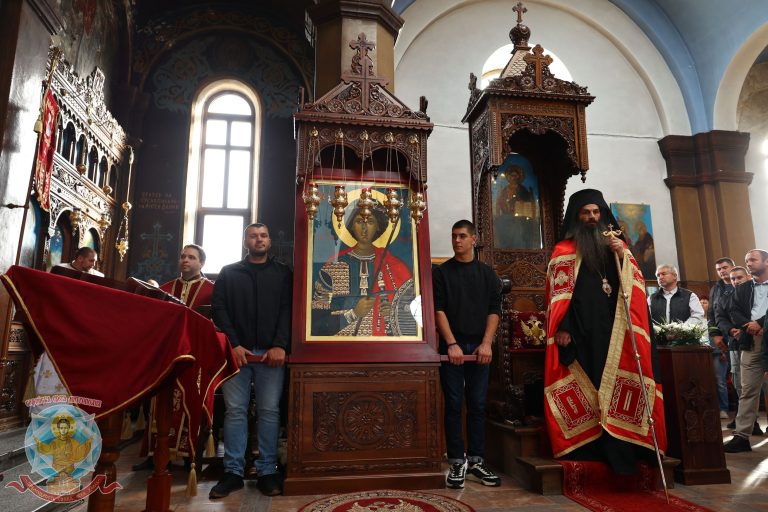 копие на чудотворната Аравийска икона на св. вмчк Георги в храм Св. вмчк Георги гр. Костенец